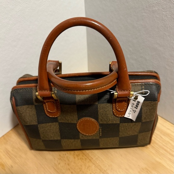 Fendi Micro Boston Checkered bag - Picture 7 of 12